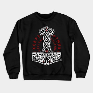 Mjolnir Hammer of God - Norse Mythology viking Crewneck Sweatshirt